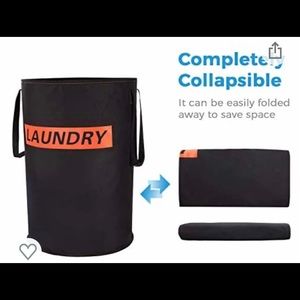 GRAY Collapsible Laundry Basket